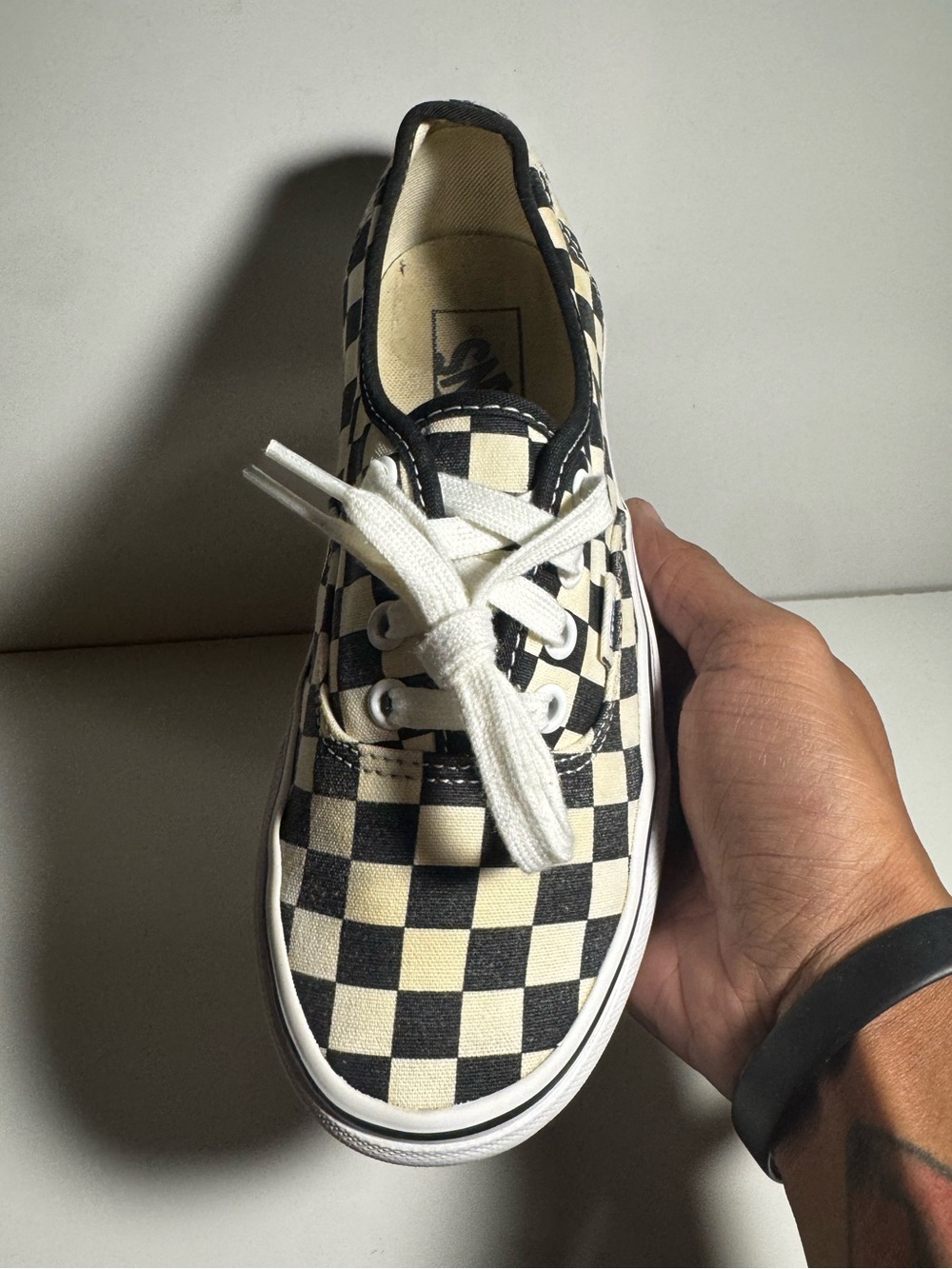 Vans Classic Checkerboard “Golden Coast” Black/Cream Women’s Size 6.5 - Picture 3 of 12